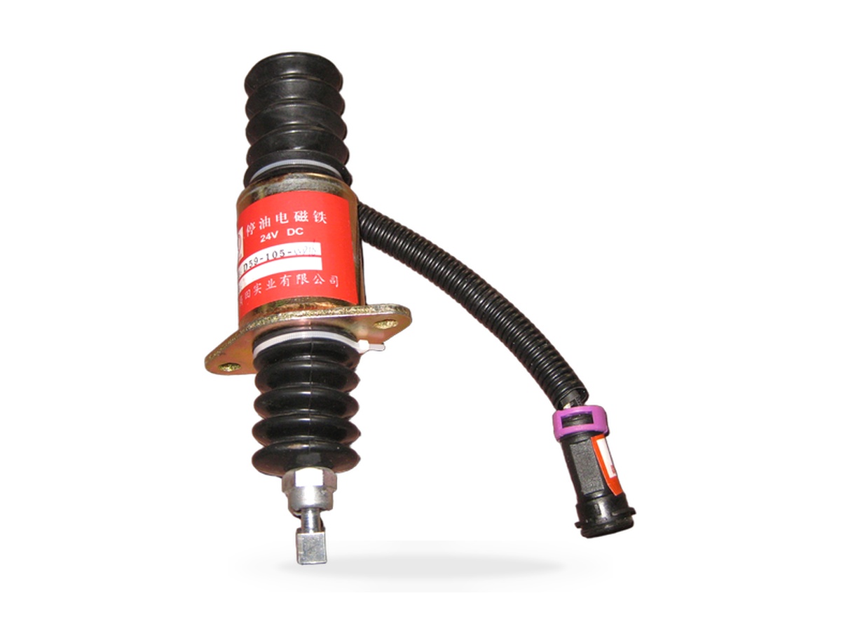 612600080681 Fuel Cut-off Solenoid, 24V for LONKING Wheel Loader