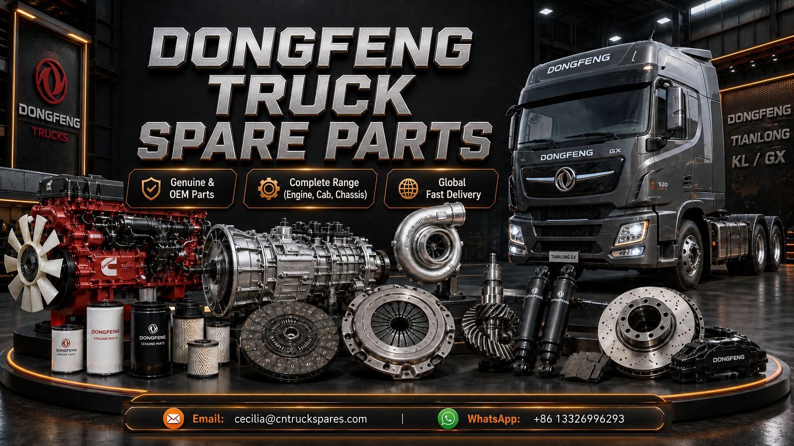 Запчасти для грузовых автомобилей DONGFENG — оригинальные, OEM и аналоги
